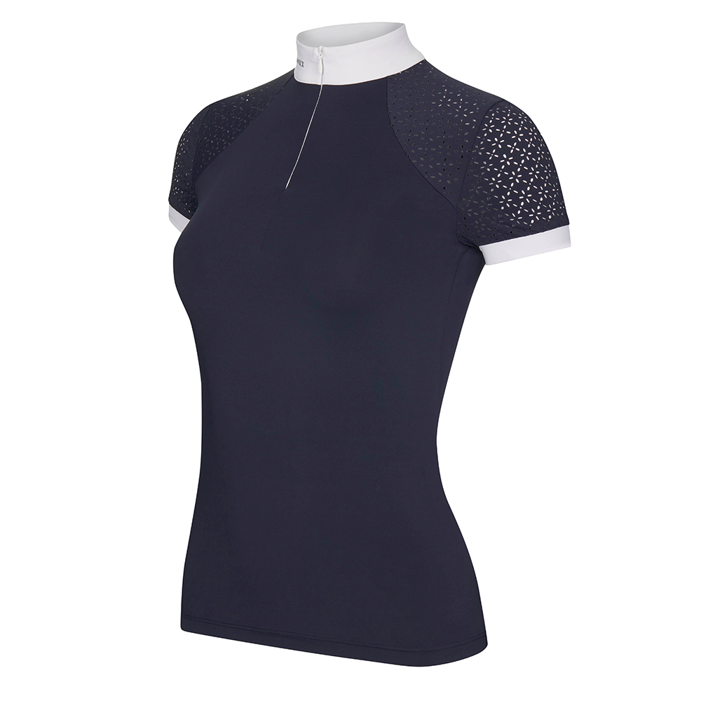 Turniershirt "Olivia Short Sleeve" in Navy von LeMieux