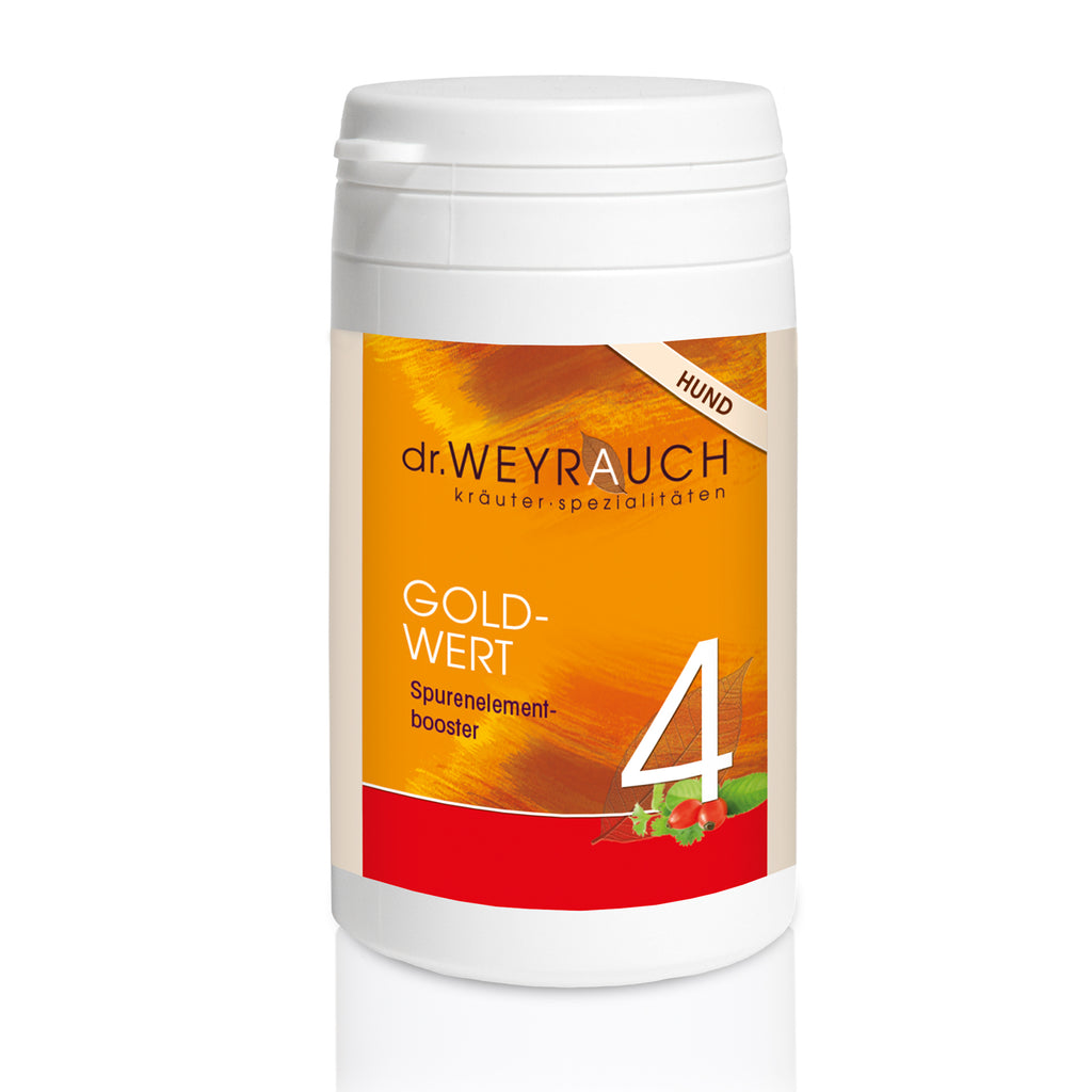 Nr. 4 "Goldwert" Hund von dr. Weyrauch - helle-kleven.shop