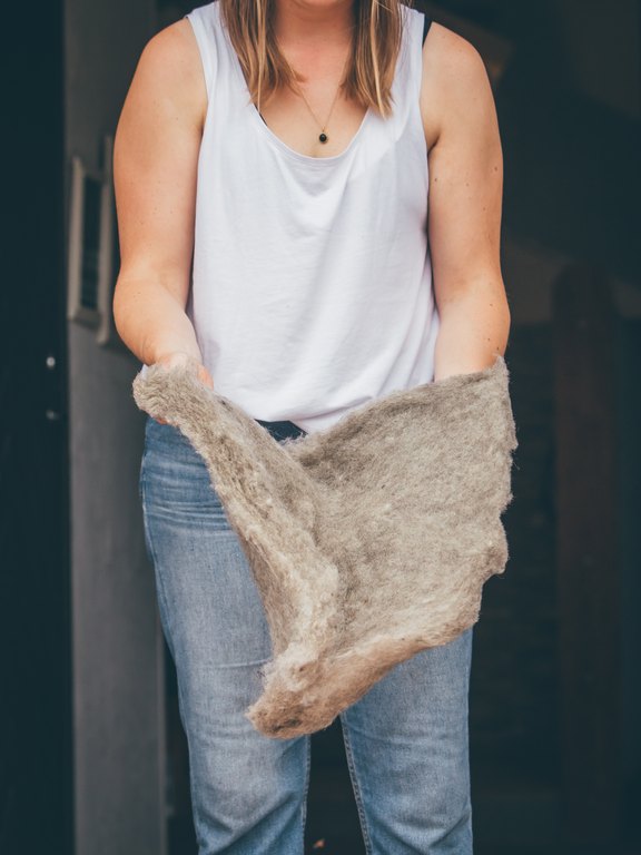 Bandagierunterlage aus Schafswolle von Woolpad