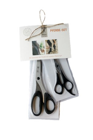 Pferdescheren-Set in Schwarz von der Scherenmanufaktur Paul