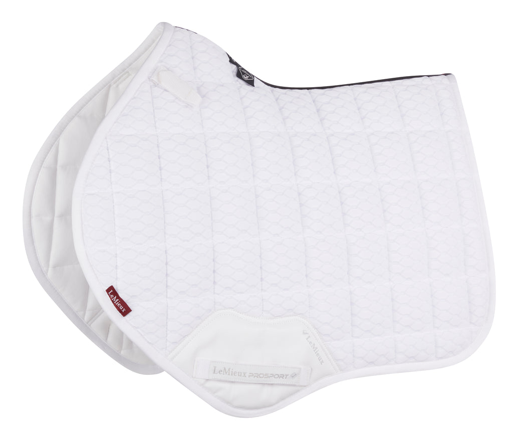 Springschabracke "Carbon Mesh CC" in White von LeMieux