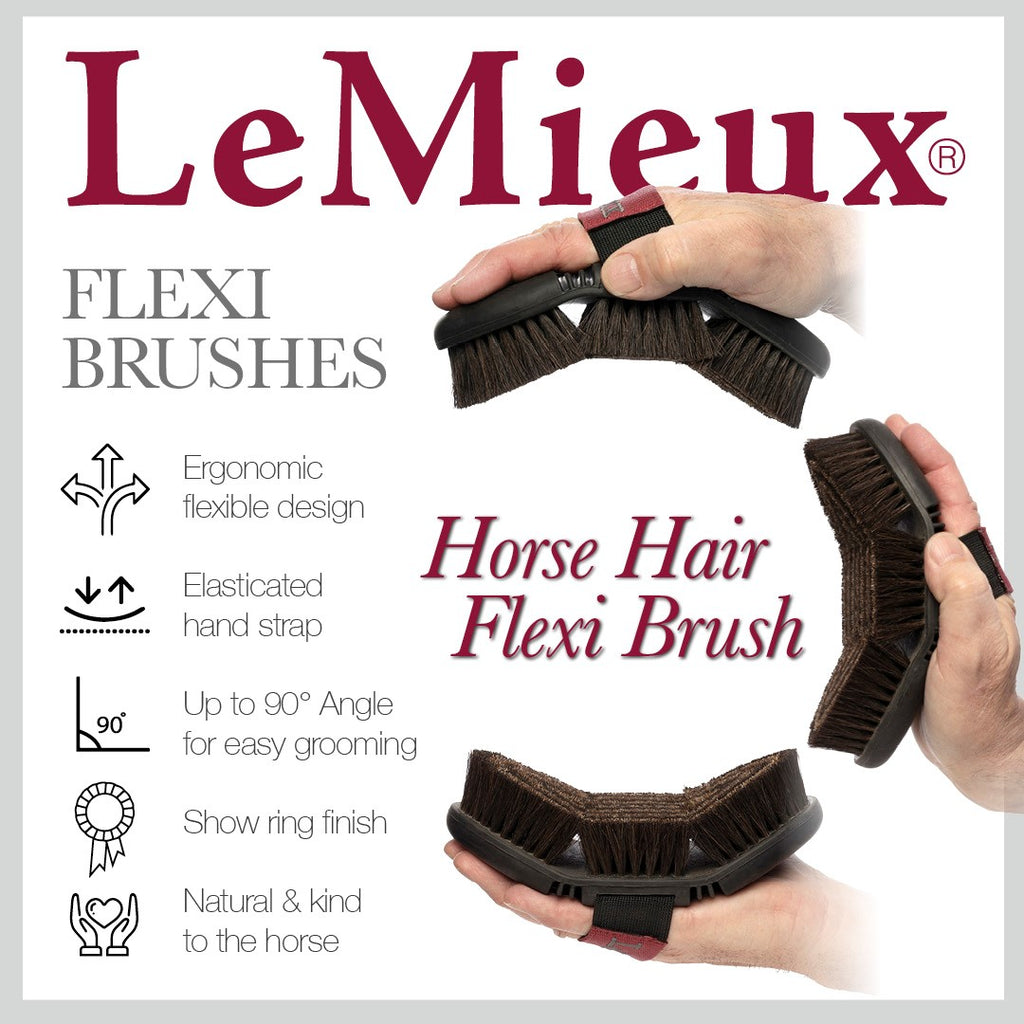 Bürste "Flexi Horse Hair Brush" von LeMieux