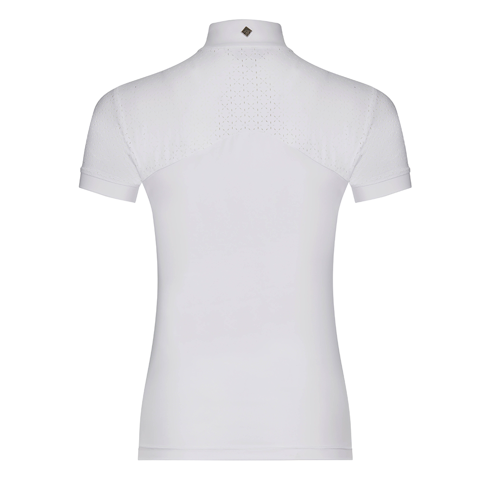 Turniershirt "Olivia Short Sleeve" in White von LeMieux